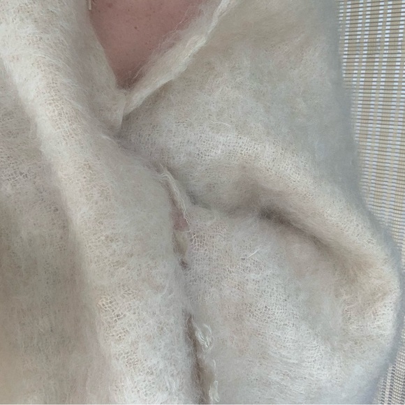 JAEGER MOHAIR Scarf Wrap Shawl Made in Great Britain - Picture 15 of 15